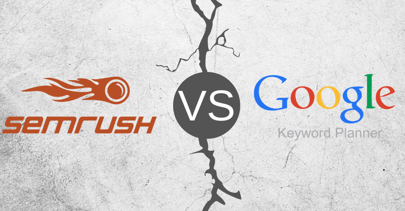 Difference between SEMrush and Google Keyword Planner